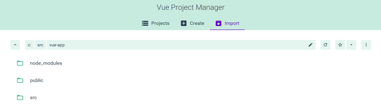 vue project manager